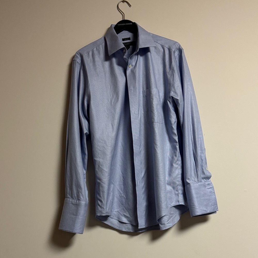 Men's Pronto Uomo Blue Dress Shirt